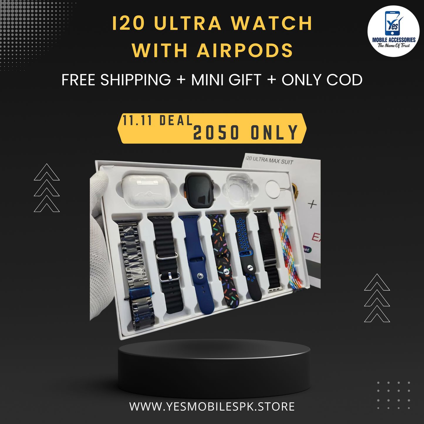 I20 Smartwatch With AirPods