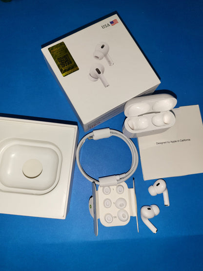 2 Apple AirPods Pro (2nd Generation) + 2 Premium Protective Cases !!