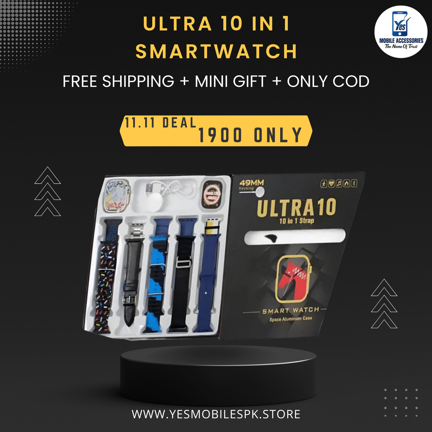 Ultra 10 in 1 Smartwatch