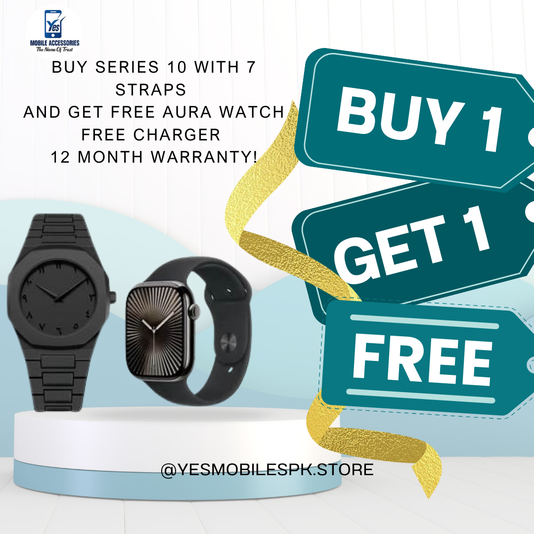 Series 10 with 7 straps and Free Black Aura Watch